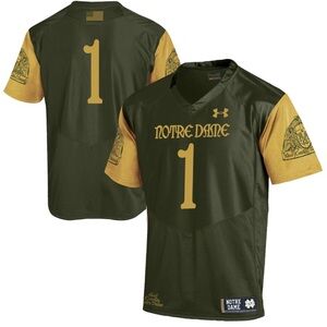 Under Armour Shamrock Series 2016 Notre Dame Jersey